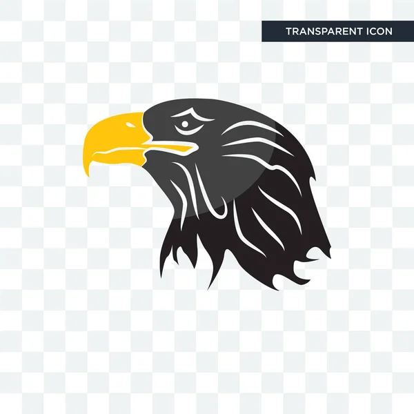 Ícone vetor cabeça de águia isolado no fundo transparente, águia —  Vetores de Stock