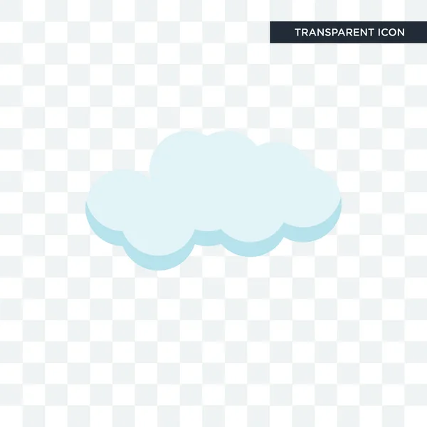 Cloude vector icono aislado sobre fondo transparente, Cloude lo — Archivo Imágenes Vectoriales