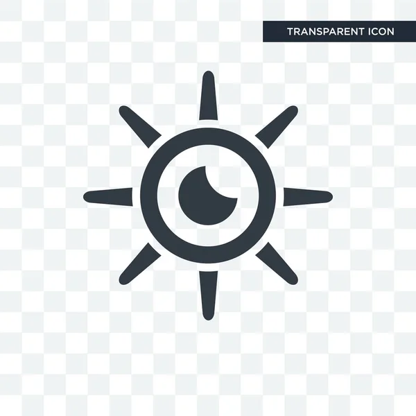 Icona vettoriale sole isolato su sfondo trasparente, Sun logo des — Vettoriale Stock