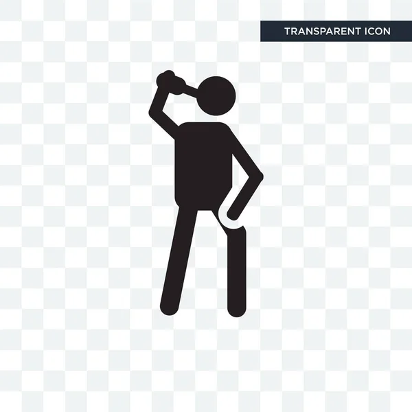 Drinken van vector pictogram geïsoleerd op transparante achtergrond, Drinkin — Stockvector