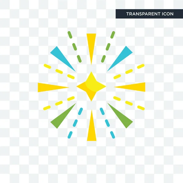 Fireworks vector icono aislado sobre fondo transparente, Firewo — Vector de stock