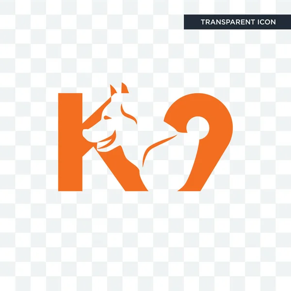 Ícone vetor k9 isolado no fundo transparente, logotipo k9 desig —  Vetores de Stock