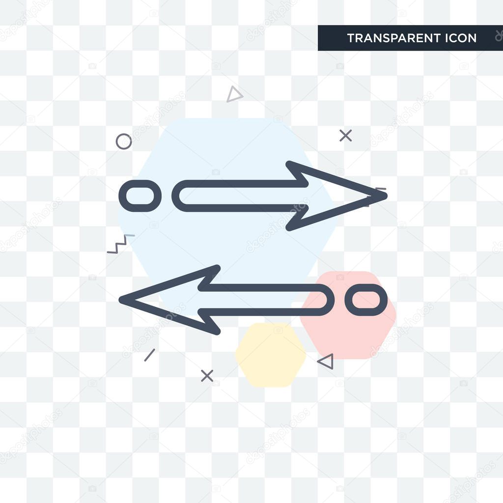 Reverse vector icon isolated on transparent background, Reverse logo concept