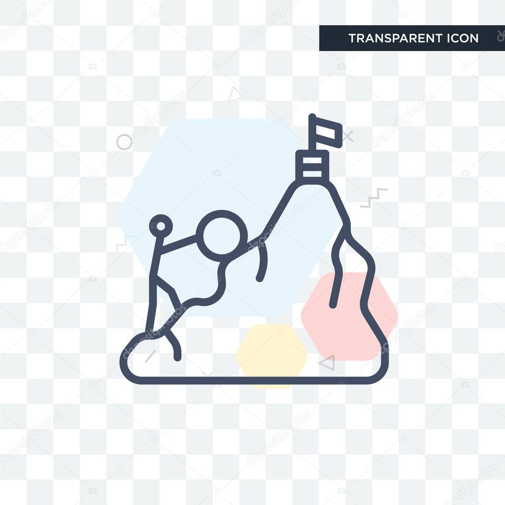 Effort vector icon isolated on transparent background, Effort logo concept