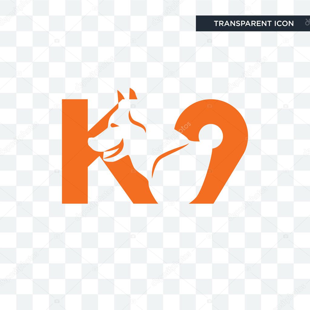 K9 vector icon isolated on transparent background, k9 logo concept
