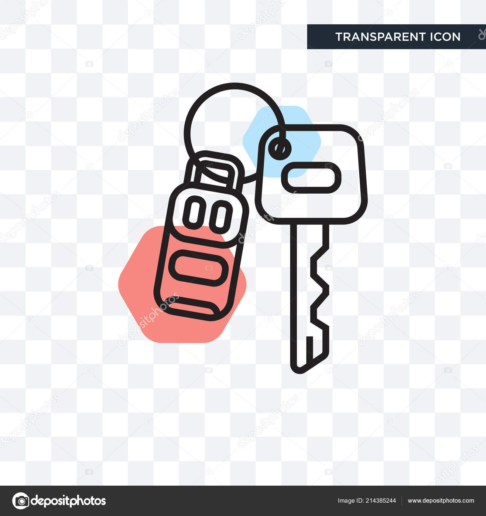 Car key vector icon isolated on transparent background, Car key Stock Vector  by ©vectorgalaxy 214385244