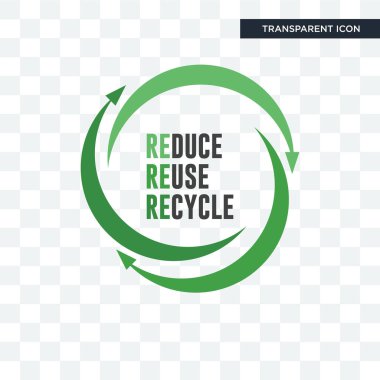 uce reuse recycle vector icon isolated on transparent background clipart
