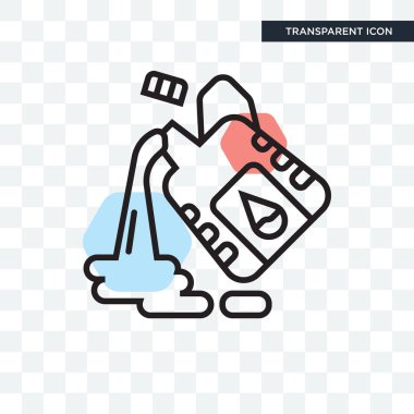 Saydam arka plan üzerinde petrol logo des izole petrol vektör simgesi