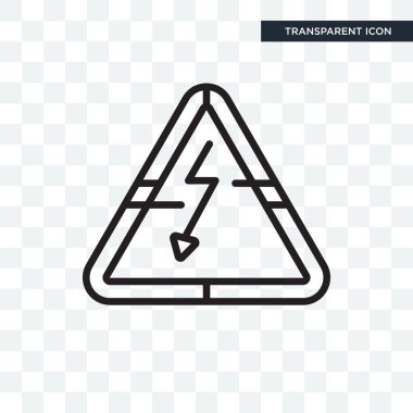 Saydam arka plan üzerinde ok izole ok cıvata vektör simgesi