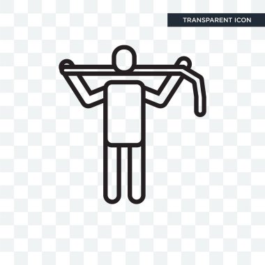 Saydam arka plan üzerinde taşıyıcı izole taşıyıcı vektör simgesi 