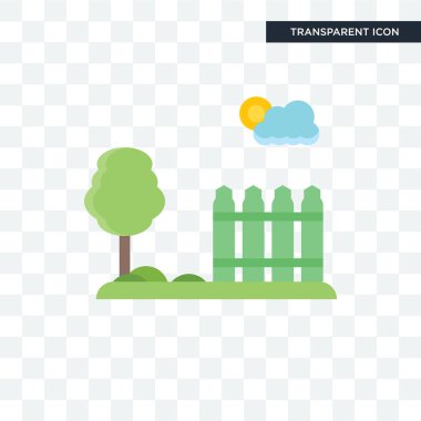 Saydam arka plan üzerinde Bahçe lo izole Bahçe vektör simgesi