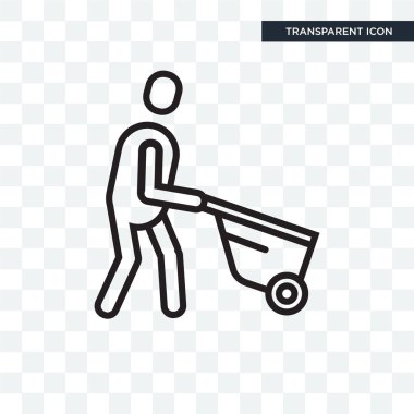 Saydam arka plan üzerinde arabası izole arabası vektör simgesi 