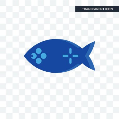 saydam arka plan üzerinde FIS izole balıkçılık oyun vektör simgesi