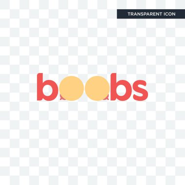 boobs vector icon isolated on transparent background, boobs logo clipart
