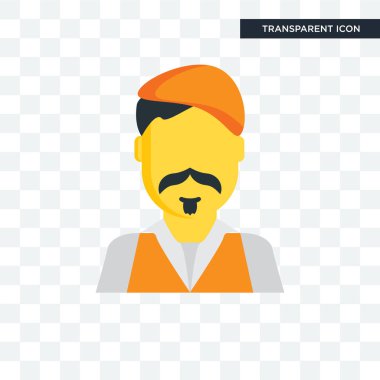 Saydam arka plan üzerinde sanatçı lo izole sanatçı vektör simgesi