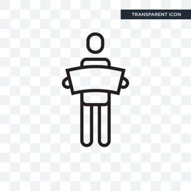  şeffaf arka plan, logo tasarımı izole vektör simgesi