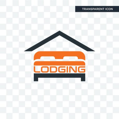 vektör simgesi üzerinde şeffaf arka plan izole konaklama, konaklama 