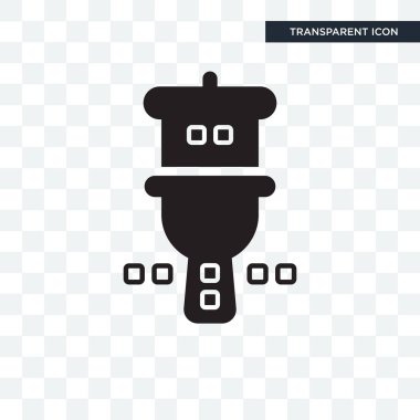 Saydam arka plan üzerinde Wc logo desig izole Wc vektör simgesi