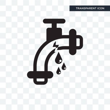 Borular şeffaf arka plan üzerinde borular logo izole simge vektör