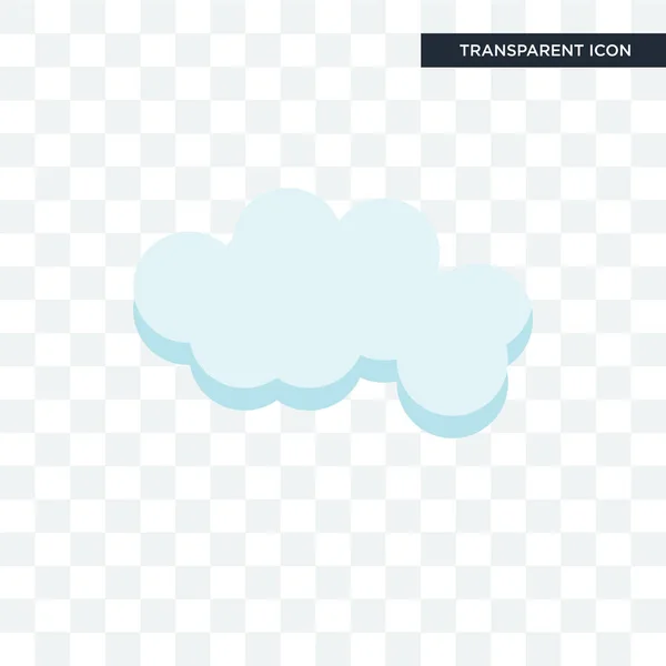 Cloude wektor ikona na białym na przezroczystym tle, Cloude lo — Wektor stockowy