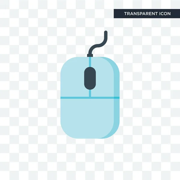 Icono del vector del ratón aislado sobre fondo transparente, logotipo del ratón — Archivo Imágenes Vectoriales