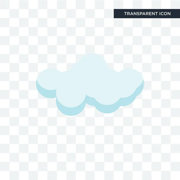 Cloude vetor ícone isolado em fundo transparente, Cloude lo —  Vetores de Stock