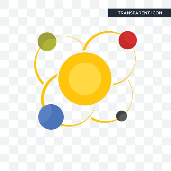 solar system vector icon isolated on transparent background, sol