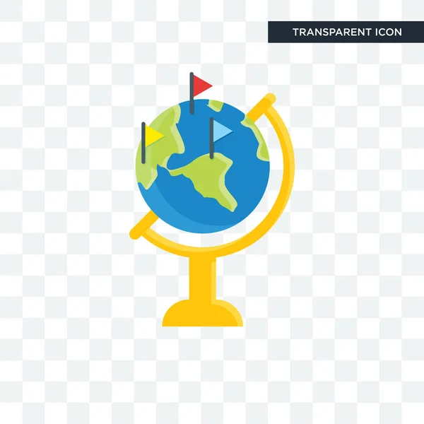 Globo icono vectorial aislado sobre fondo transparente, logotipo Globe — Vector de stock