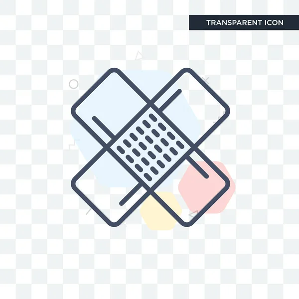 Patch vector pictogram geïsoleerd op transparante achtergrond, Patch logo — Stockvector