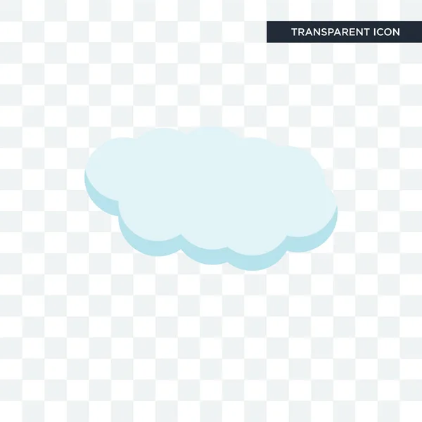 Cloude vector icono aislado sobre fondo transparente, Cloude lo — Archivo Imágenes Vectoriales