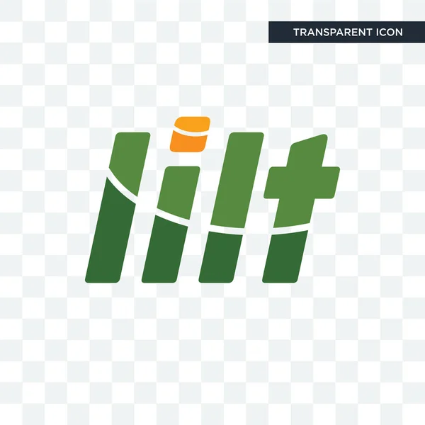 Ícone vetor lilt isolado no fundo transparente, logotipo lilt d —  Vetores de Stock