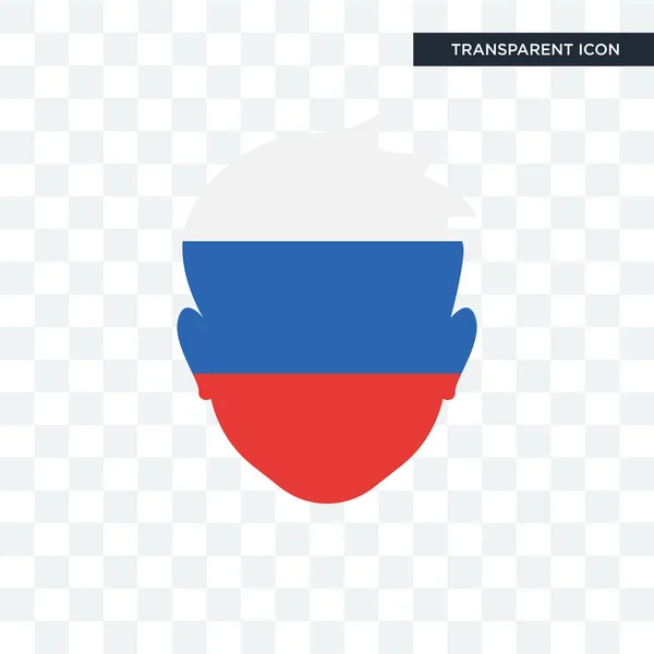 Ryssland vektor ikonen isolerad på transparent bakgrund, Ryssland lo — Stock vektor