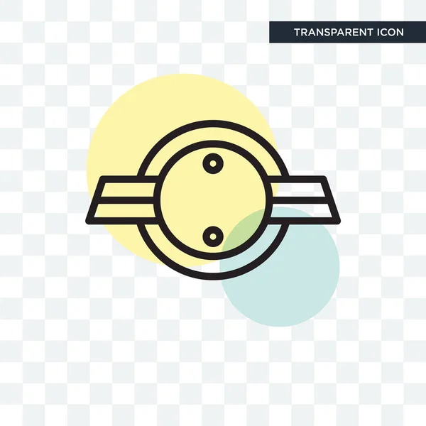 Vector kentekenpictogram geïsoleerd op transparante achtergrond, Badge logo — Stockvector