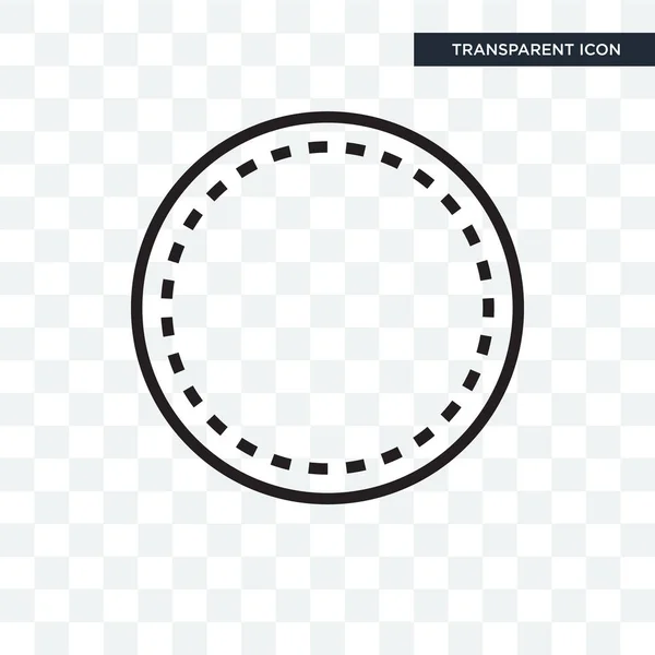 Cercle icône vectorielle isolé sur fond transparent, Cercle lo — Image vectorielle