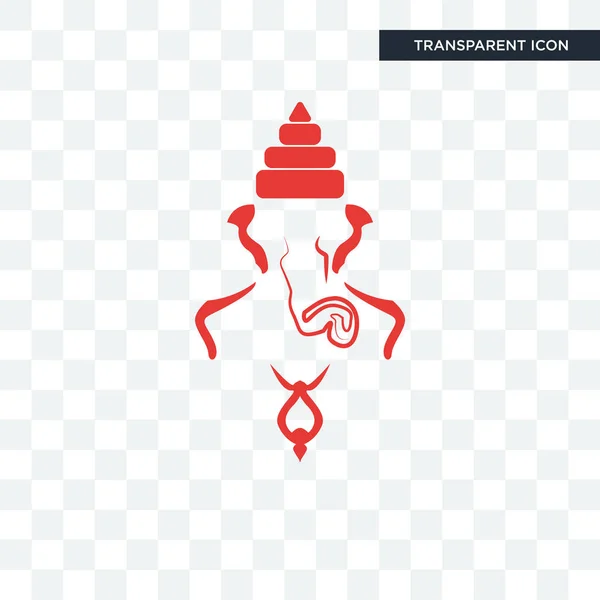 Ganesh vektor ikonen isolerad på transparent bakgrund, ganesh lo — Stock vektor