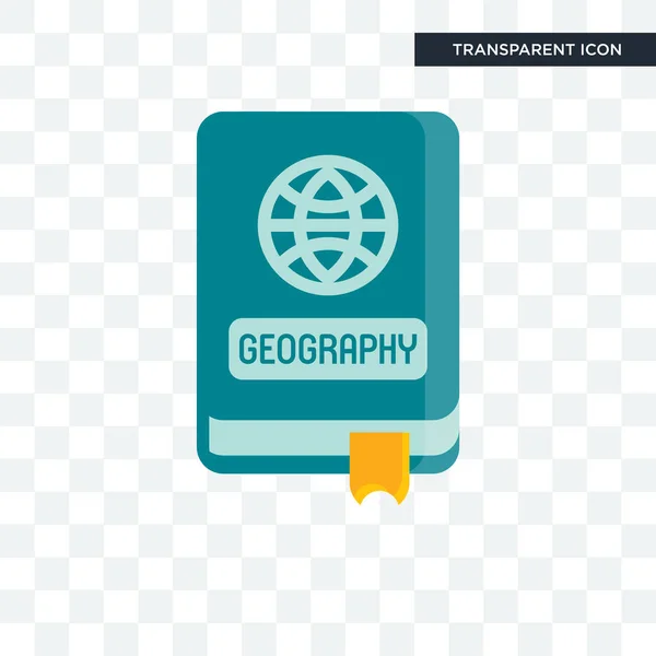 Icono vectorial geográfico aislado sobre fondo transparente, Geogra — Vector de stock