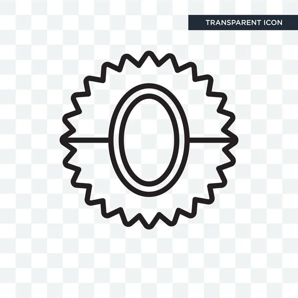 Icône vectorielle de badge isolée sur fond transparent, logo Badge — Image vectorielle
