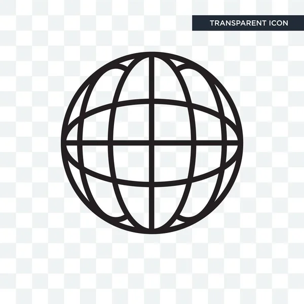 Icône vectorielle Terre isolée sur fond transparent, Logo Terre — Image vectorielle