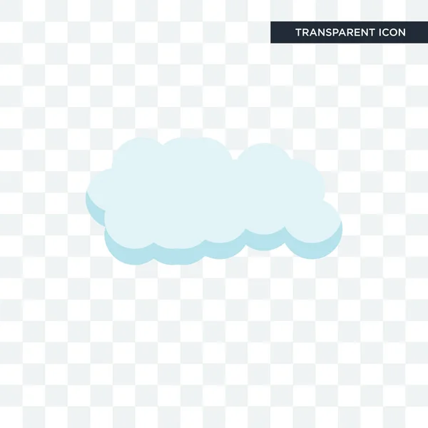 Cloude vector icono aislado sobre fondo transparente, Cloude lo — Archivo Imágenes Vectoriales