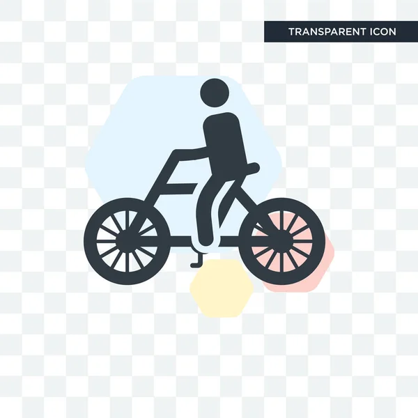 Icône vectorielle vélo isolée sur fond transparent, Vélo — Image vectorielle