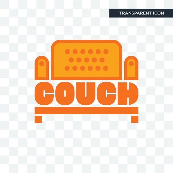 Ícone vetor sofá isolado no fundo transparente, logotipo sofá —  Vetores de Stock