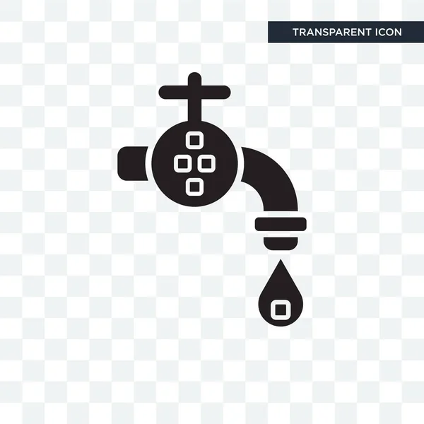 Plumbering vector icon isolated on transparent background, Plumb — Stock Vector