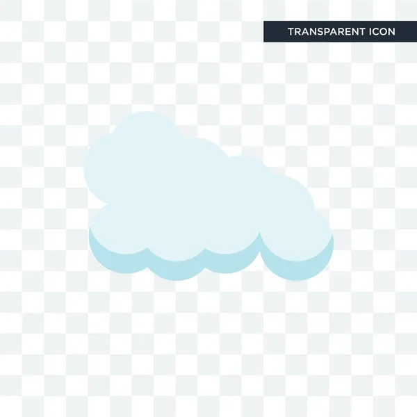 Cloude vektor ikonen isolerad på transparent bakgrund, Cloude lo — Stock vektor
