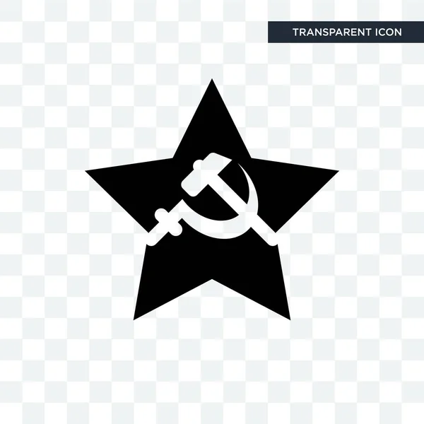 Comunist vector icon átlátszó háttér, communis elszigetelt — Stock Vector
