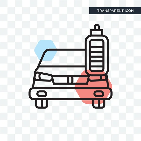 Иконка вектора автомобиля изолированы на прозрачном фоне, логотип — стоковый вектор