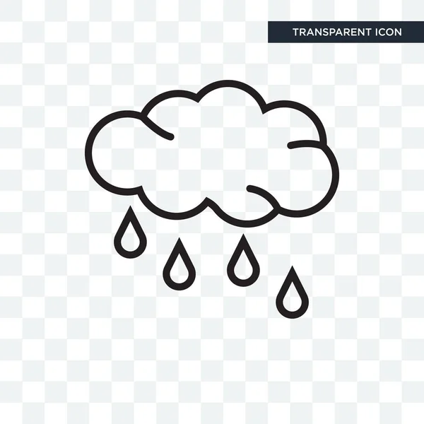 Εικονίδιο του φορέα βροχή απομονώνονται σε διαφανές φόντο, βροχή λογότυπο d — Διανυσματικό Αρχείο
