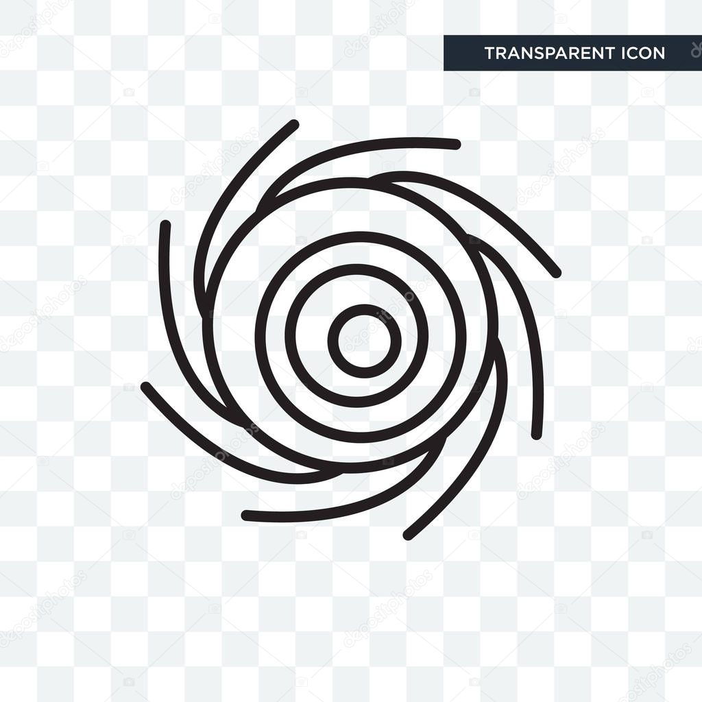 Whirlpool vector icon isolated on transparent background, Whirlpool logo concept