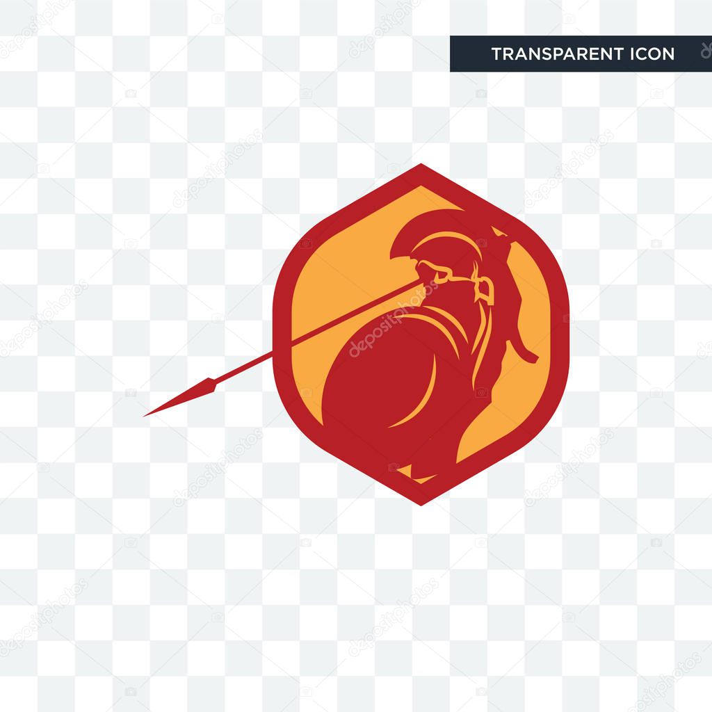 sparta vector icon isolated on transparent background, sparta lo