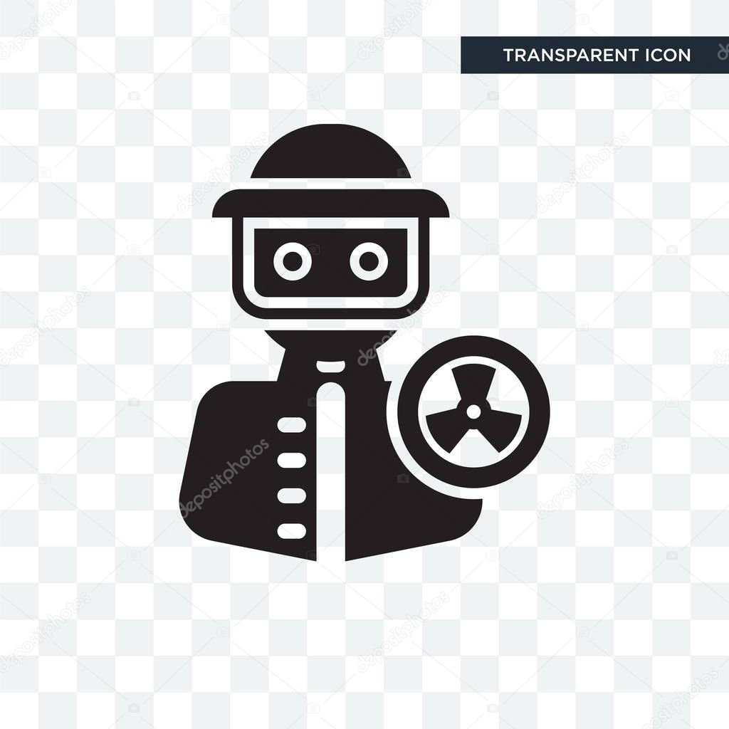 Hazmat vector icon isolated on transparent background, Hazmat logo concept