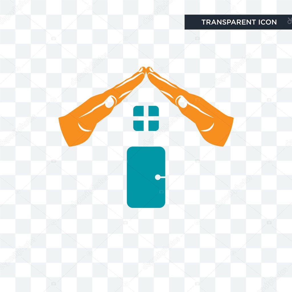 Realestate vector icon isolated on transparent background, realestate logo concept